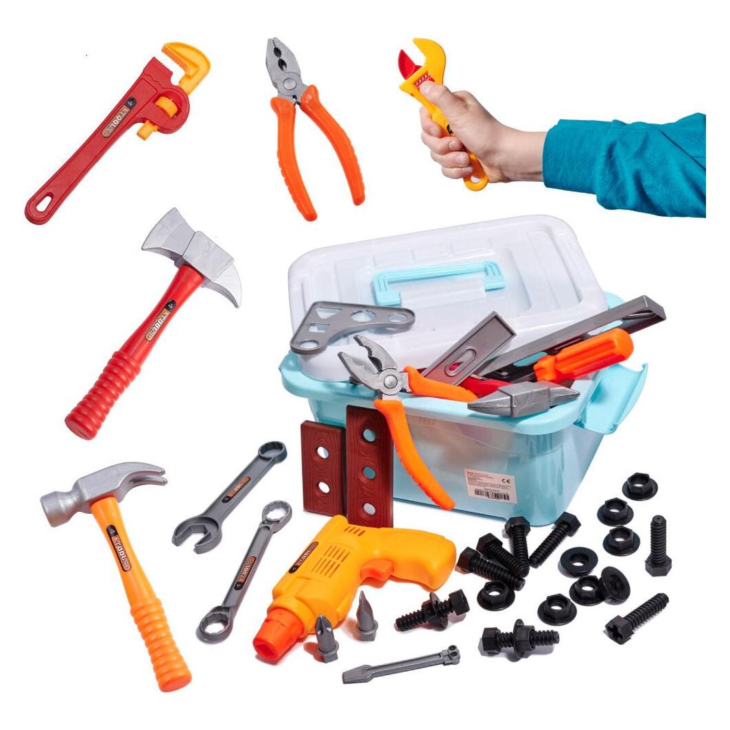 Ikonka Werkstatt für Kinderwerkzeuge 48el. (KX4952)