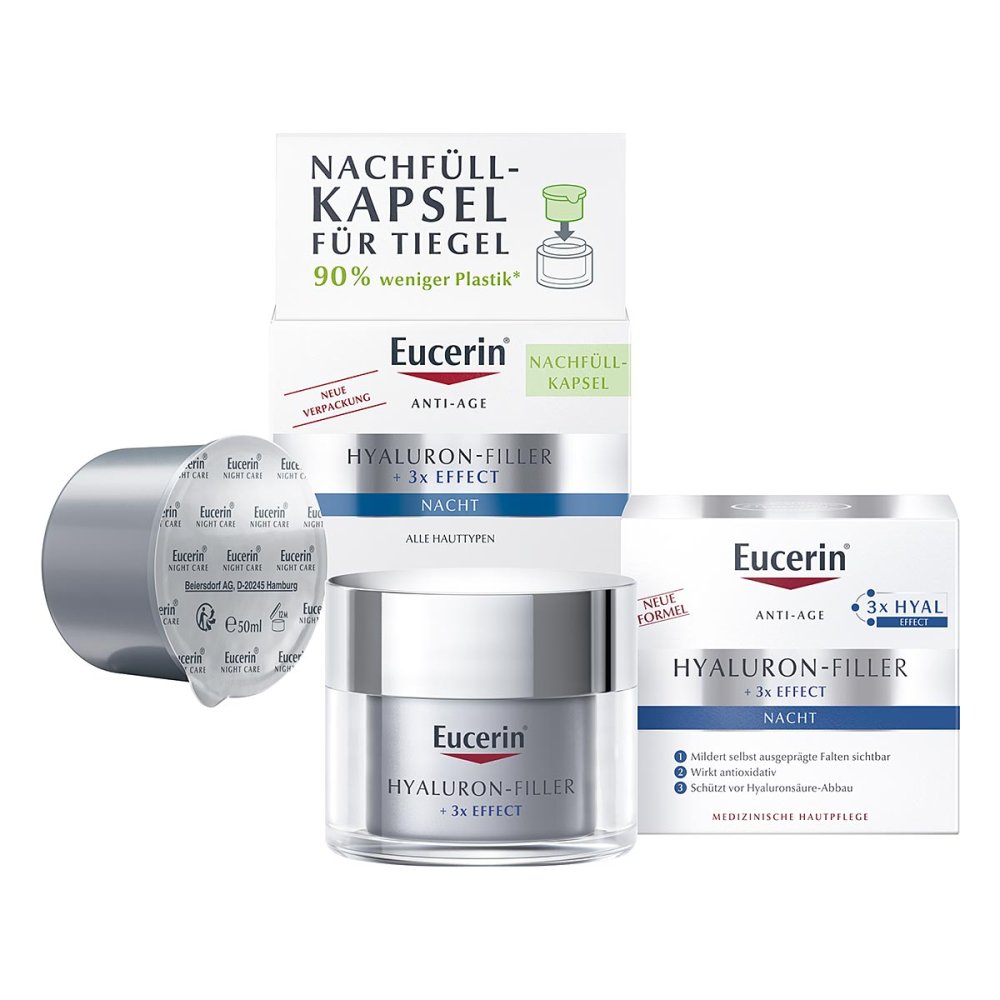 Beiersdorf AG Eucerin Eucerin Anti Age Hyaluron-Filler Nachtpflege + Nachfüllkapsel 08101969