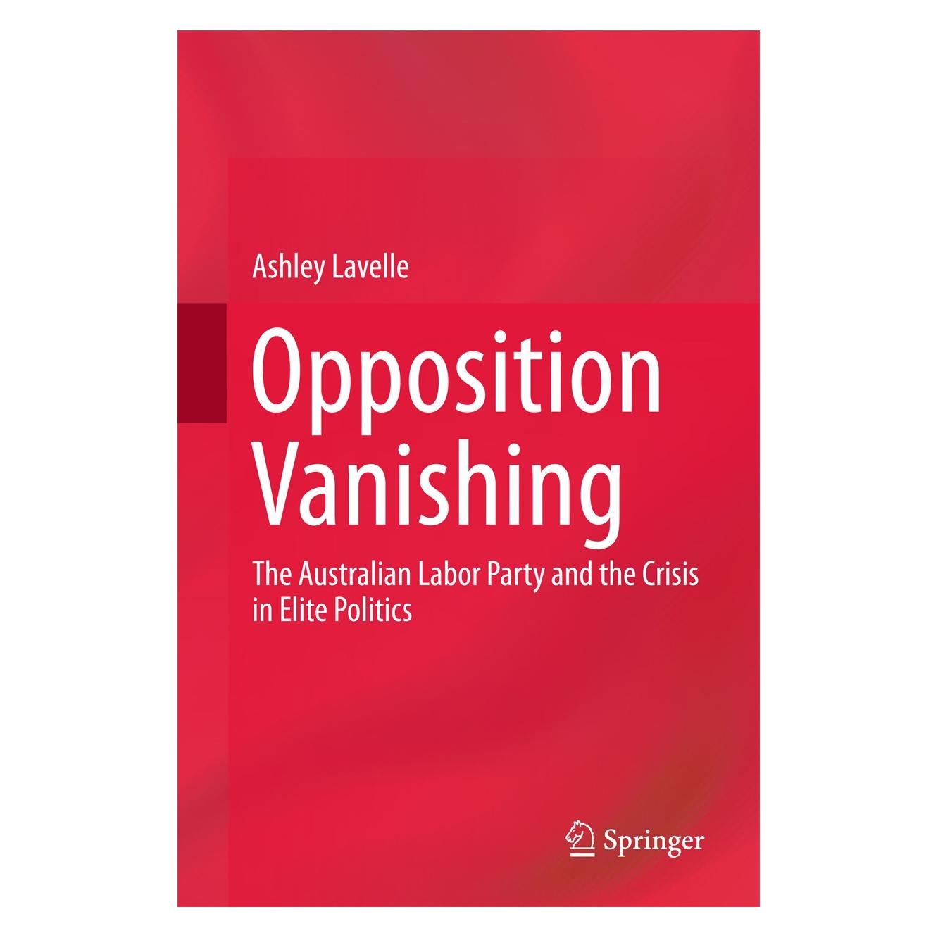 Springer Opposition Vanishing (Englisch, Ashley Lavelle, 2017) (9789811058240)