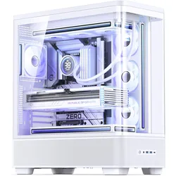 Jonsbo TK-5 Gehäuse, Midi-Tower, ATX, Tempered Glass - weiss (ATX, ITX, Mini-ATX), PC Gehäuse, Weiss