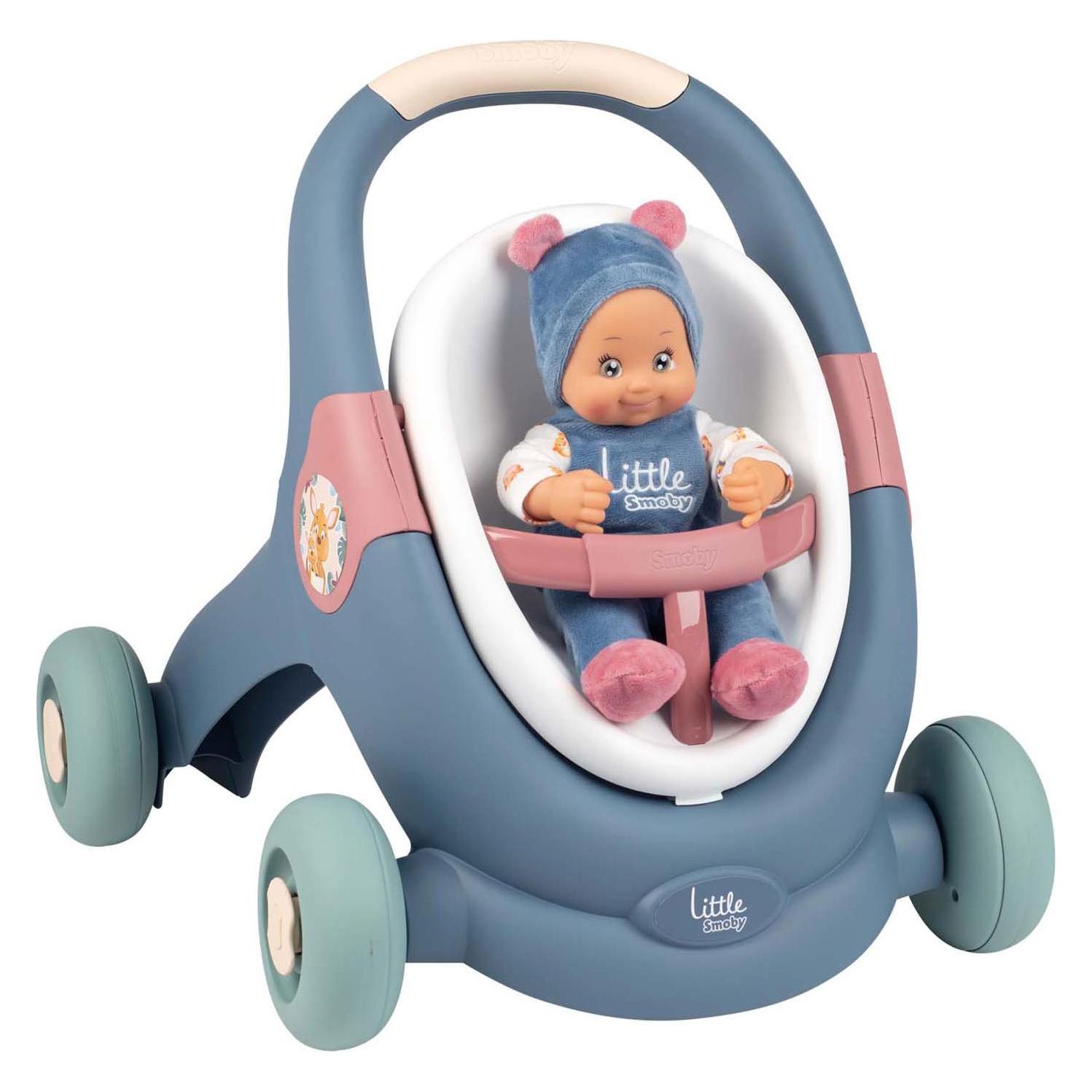 Smoby 3-in-1 Lauflern-Puppenwagen (7600140308)