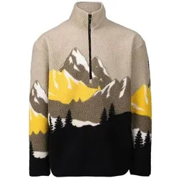 BRUNOTTI Herren Rolli Rodrigo-Print Men Fleece, Größe L in Schwarz Schwarz