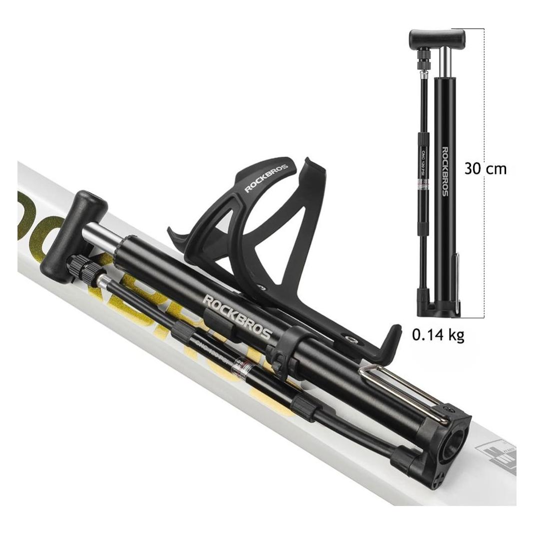 Rockbros 42322821001 Fussfahrradpumpe - Schwarz (1701423730)