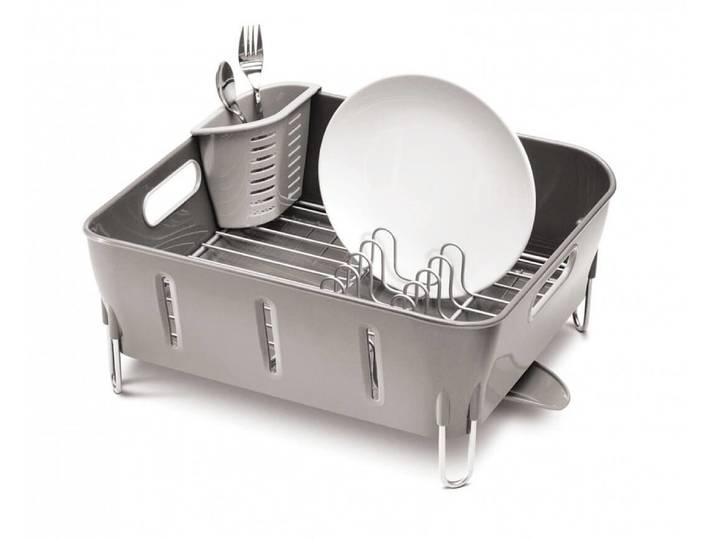 Simplehuman KT1106 kompaktes Abtropfsystem grau