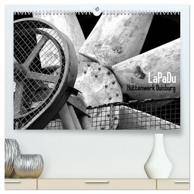 LaPaDu-Hüttenwerk Duisburg (hochwertiger Premium Wandkalender 2026 DIN A2 quer), Kunstdruck in Hochglanz