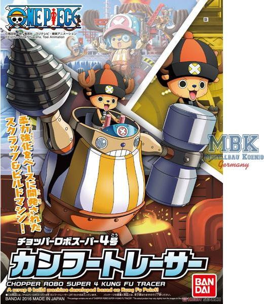 Bandai Hobby One Piece Chopper Robo Super 4 Kung Fu Tracer figuur, 15 cm