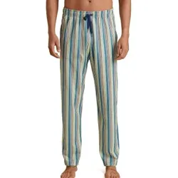 Calida Remix Sleep Weekend Pants Blau/Braun Baumwolle Medium Herren