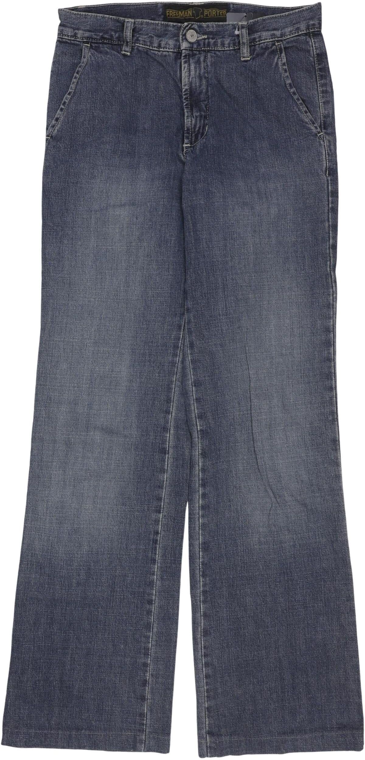 Freeman T. Porter Damen Jeans, Blau, Gr. W26, Baumwolle - Second Hand