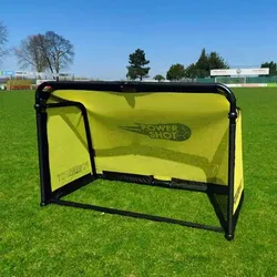 Powershot Faltbares Mini-Fußballtor schwarz/gelb