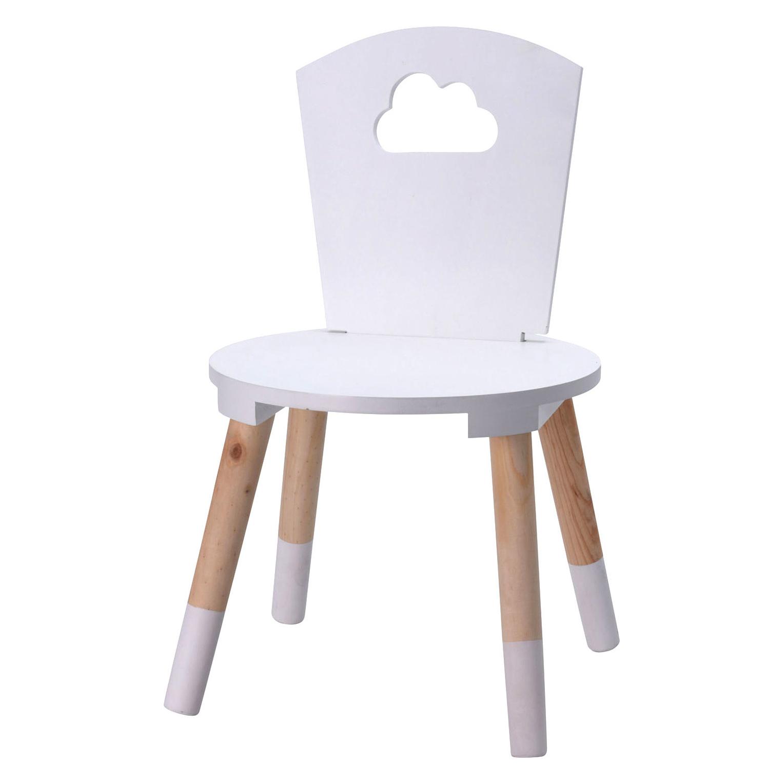 Koopman Hölzerner Hochstuhl Weiss (Kinderstuhl) (22985105)