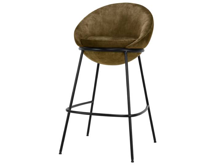 Barstuhl ROUND 52 x 100 cm grün/schwarz