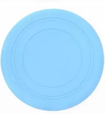 The Handy Homestead Soft Silicone Dog Flying Disc Fetch Toy For Training And Active Play blue