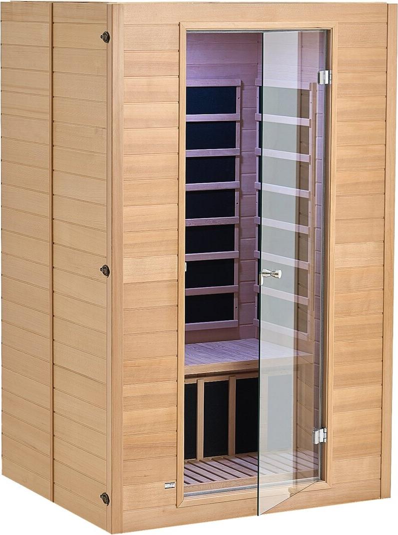 Far Infrared Wooden Sauna Room Home Sauna Spa for 2 Person 1800W