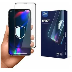 3MK Hardy szkło hartowane Apple iPhone XR/11 (Apple iPhone 11, Apple iPhone XR), Smartphone Schutzfolie, Schwarz
