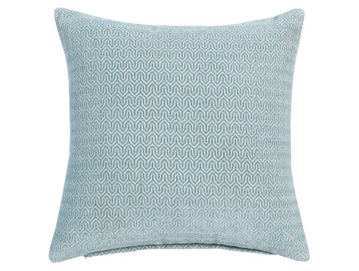 Jacquard-gewebtes blaues Kissen 45x45
