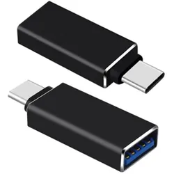 Adapter USB-C->USB 3.0 S/B black USB-C Stecker -> USB-A 3.0 Buchse