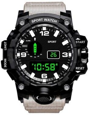 Modern Mode Marketplace Multifunctional Sports Watch For Men Waterproof, Luminous Military Design With Alarm d
