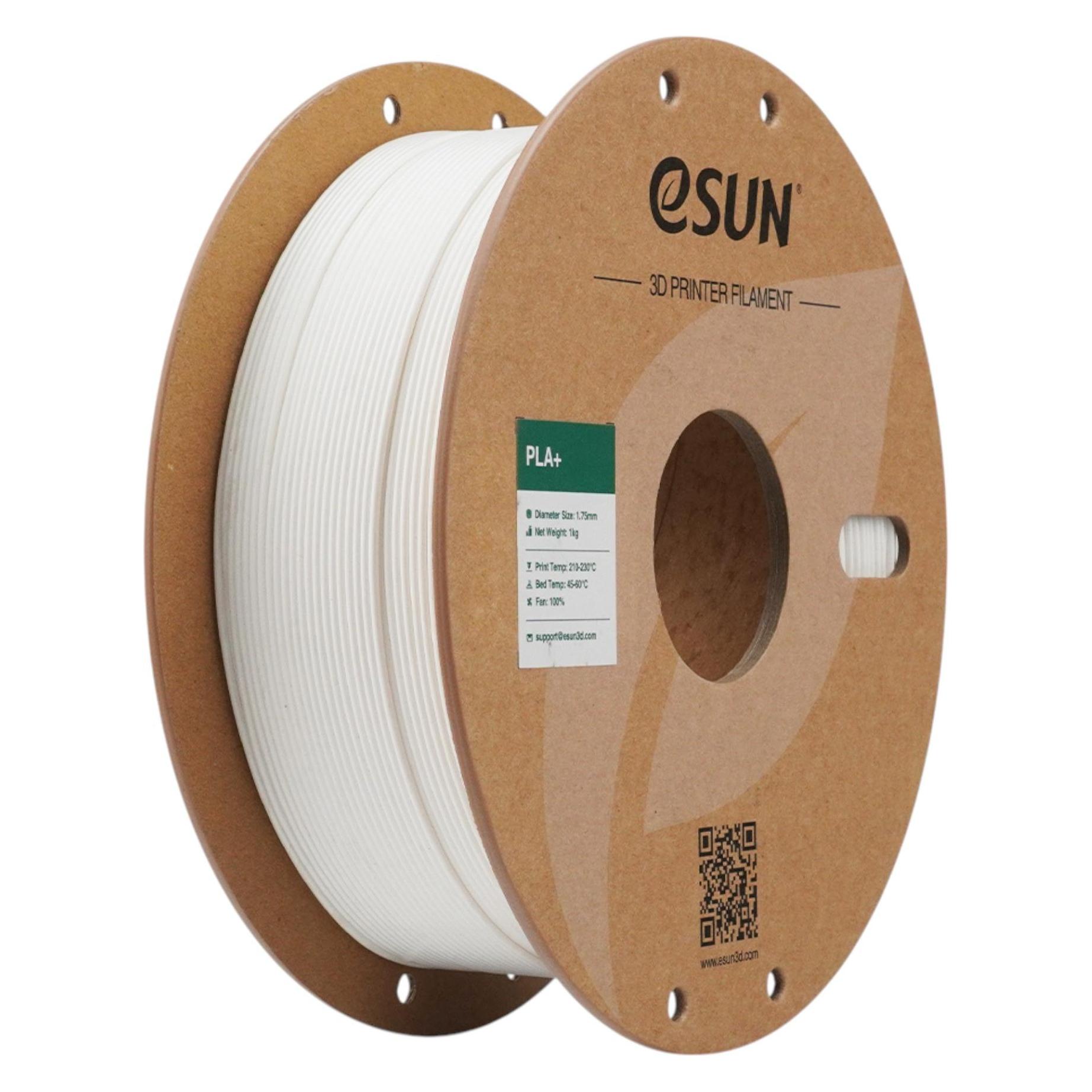 eSUN PLA+ Milky Weiss Filament 1.75mm 1Kg (PLA+, 1000 g, 1.75 mm) (PLA+175O-MW1P1)