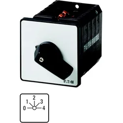 Eaton 044904 Stufenschalter, T5B, 63 A, Einbau, 3 Baueinheit(en), Kontakte: 4, 45 °, rastend, mit 0-Stellung, 0-4, Abwicklungs Nr. 143 T5B-3-143/E