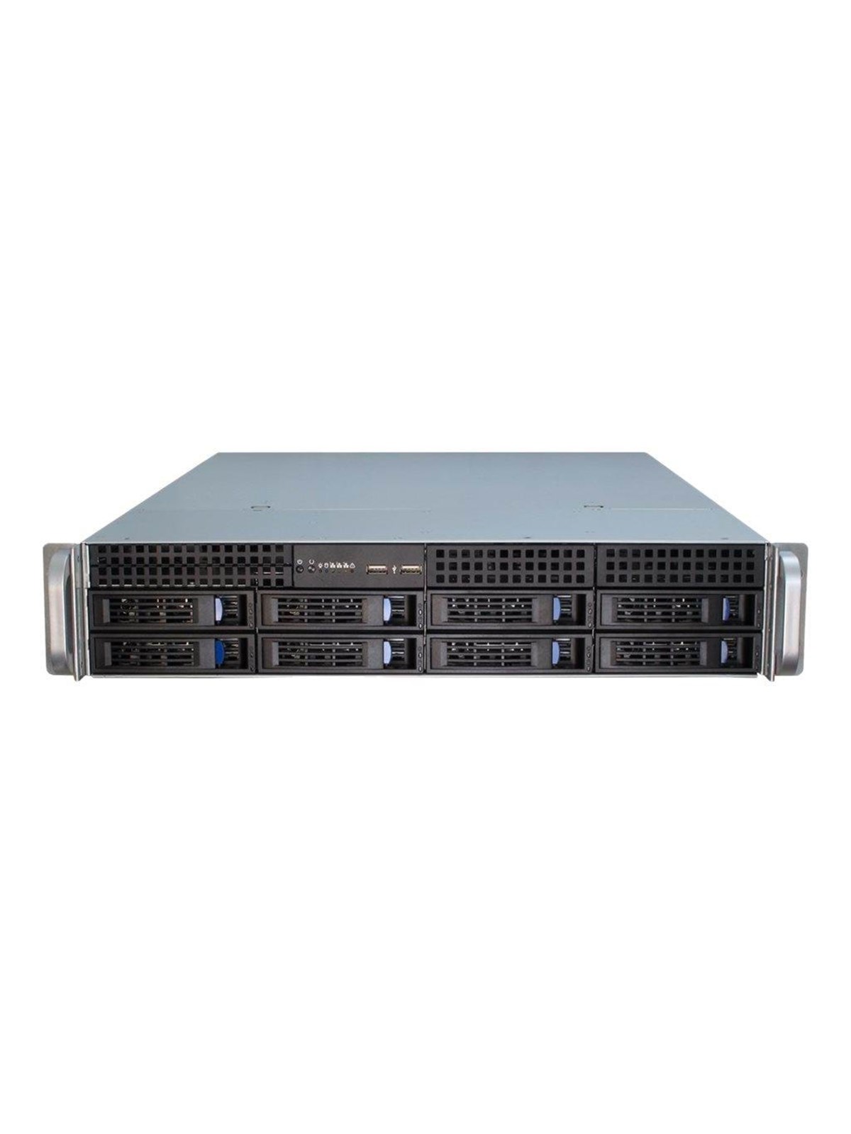 Inter-Tech IPC 2U-2408 - Gehäuse - Server (Rack) - Schwarz