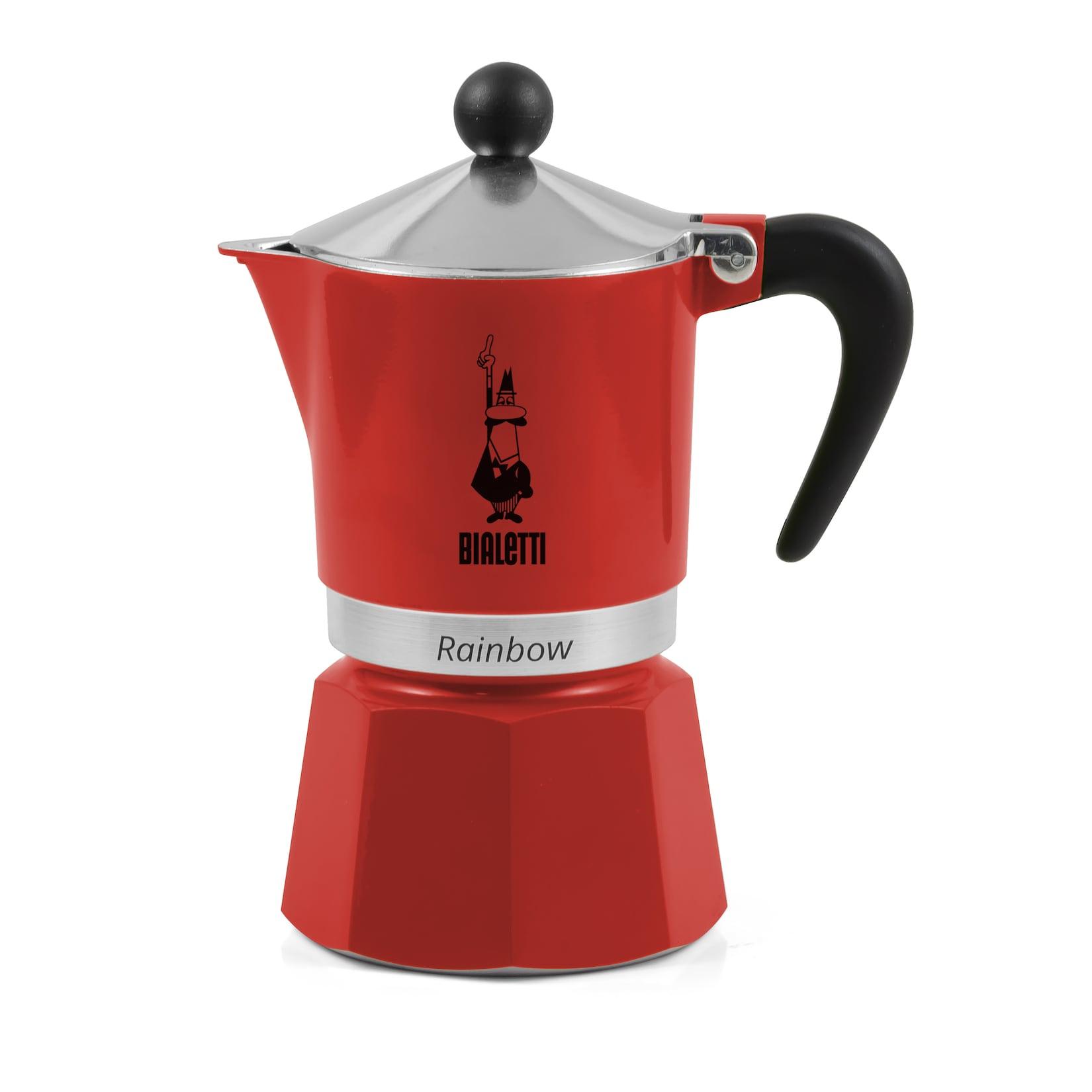 Espressokocher Rainbow 6 Tassen rot