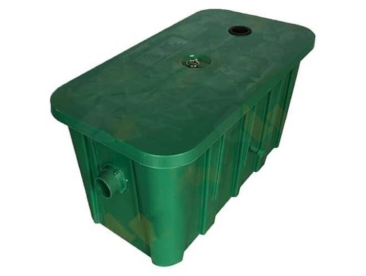 Fettabscheider 30-44L, 7-stufiger Ölwasserabscheider, Doppel-U-Siphon Modulares System für Restaurants & Kantinen. Einfache Reinigung, effiziente Fettabscheidung. Robust(Grün,A65x35x31cm)