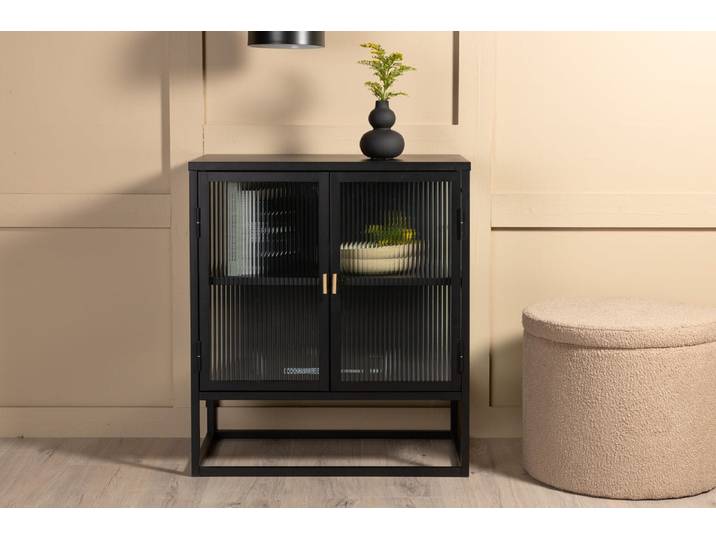 Kommode Lenora – Modern-Scandi mit elegantem Retro-Touch - Schwarz - Luxusbetten24