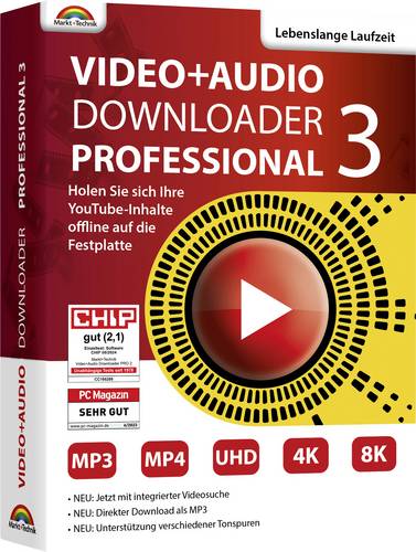 Markt & Technik 81696 Video+Audio Downloader Professional 3 Windows Video und Audio Downloader