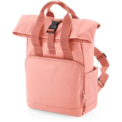 BagBase Mini Roll-Top Rucksack mit Doppelgriff BG118S blush pink 23 x 32 x 11 cm