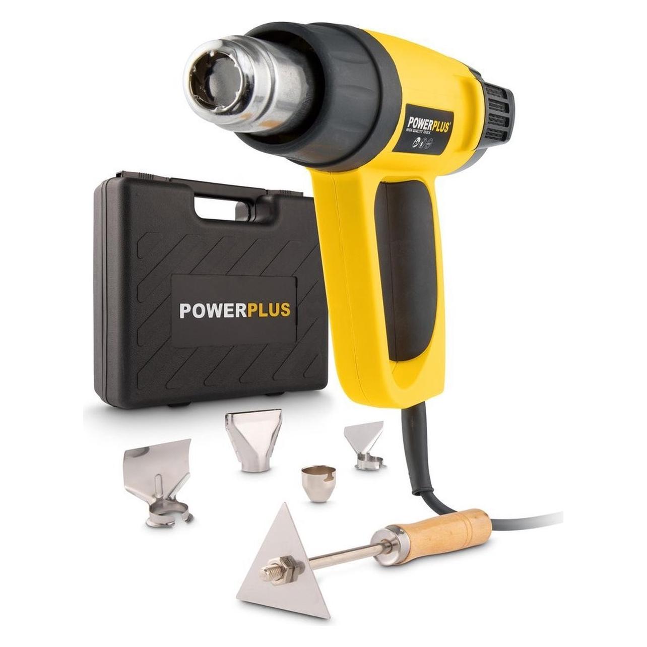Powerplus Heissluftpistole 2000W - 5 Acc. (POWX1025)