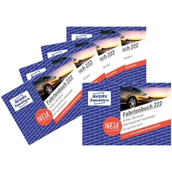 AVERY Zweckform Fahrtenbuch, Pkw mit Kraftstoffverbrauch Formularbücher 222-5 + GRATIS 1 St.
