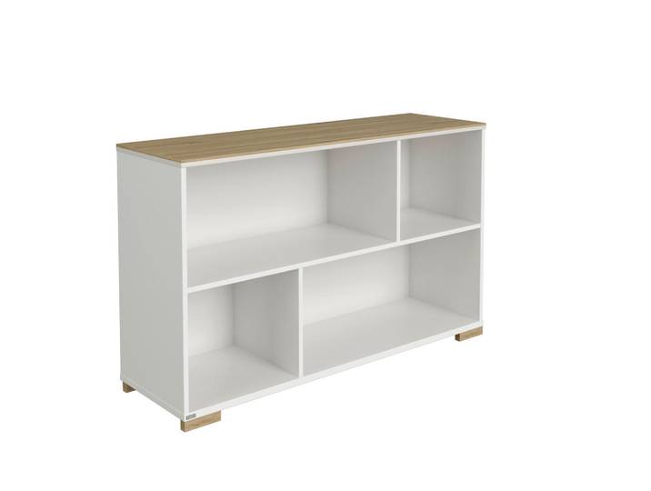 Paidi Sideboard Enie, Weiß, Eiche, 123.50x76.20x38 cm, Blauer Engel, Goldenes M, stehend, Wohnzimmer, Kommoden & Sideboards, Sideboards