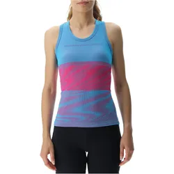 UYN Crossover ärmelloses Laufshirt Damen danube blue/rose L