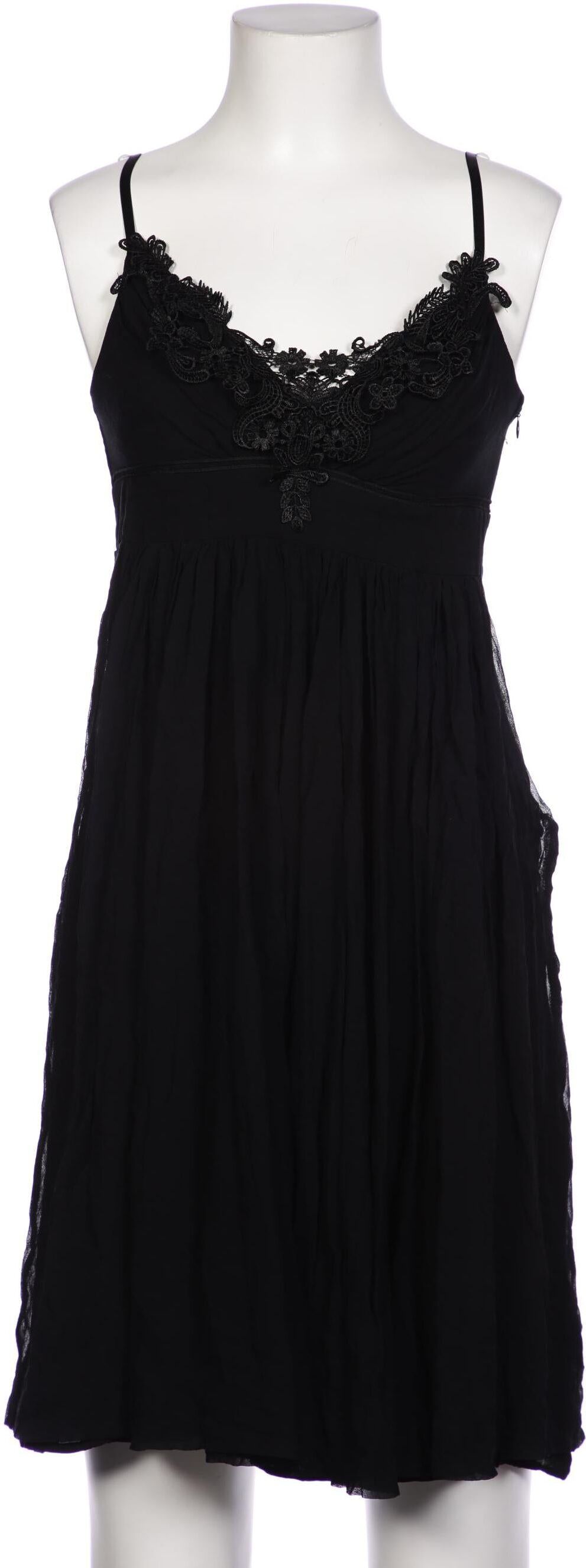 Ana Alcazar Damen Kleid, Schwarz, Gr. Xxs, Seide / Viskose - Second Hand