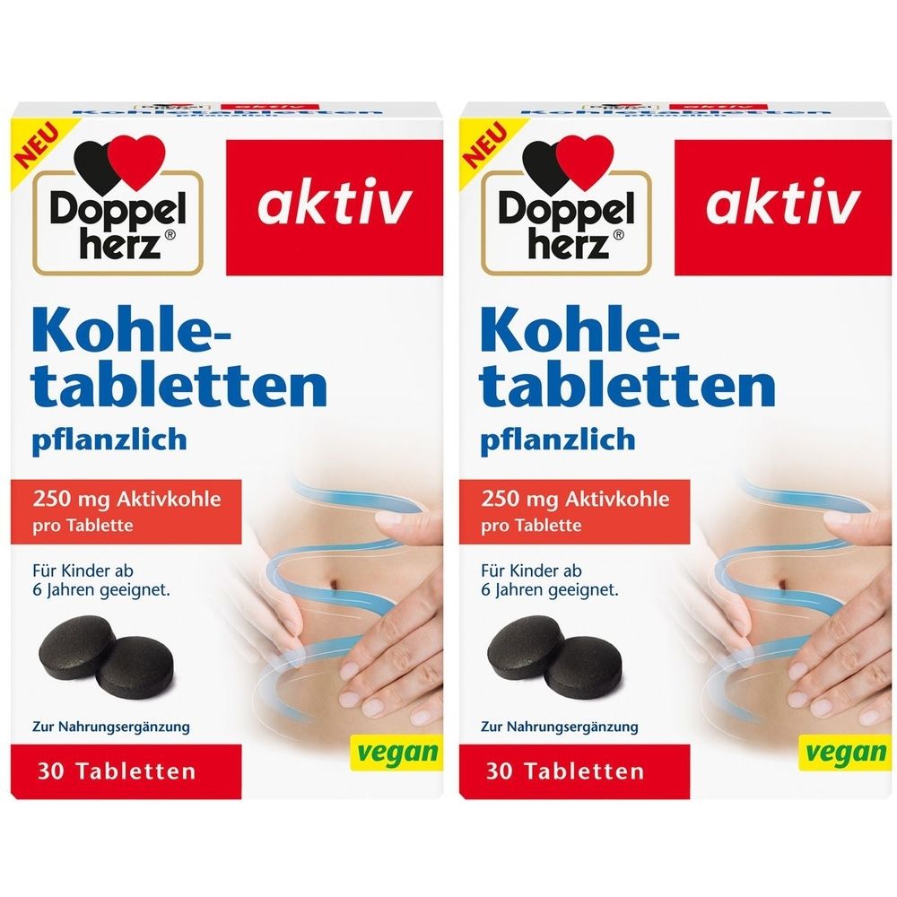 Doppelherz Kohletabletten 2x 2x30 St Tabletten