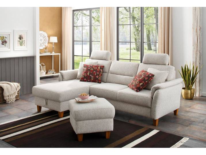 Home affaire Ecksofa Palmera L-Form, B: 244 cm - OTTO. Verlässliche Qualität., optional Schlaffunktion & Bettkasten, Federkern