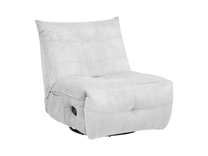Relaxsessel Metall, Textil, Holz Creme
