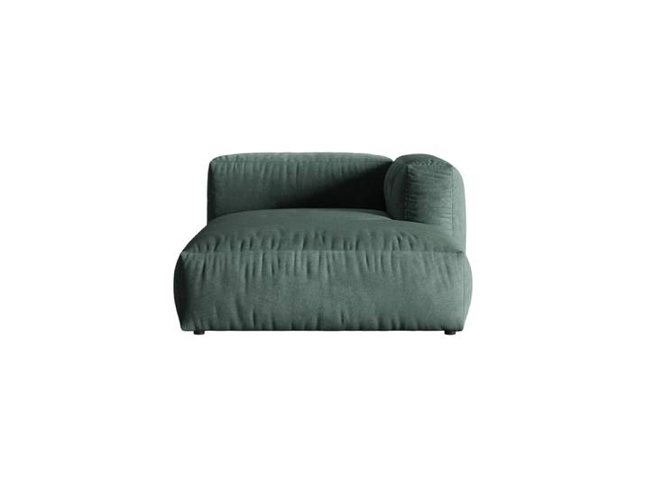 Modulares Design Chaiselongue „Martina“ Samt Petrol Micadoni