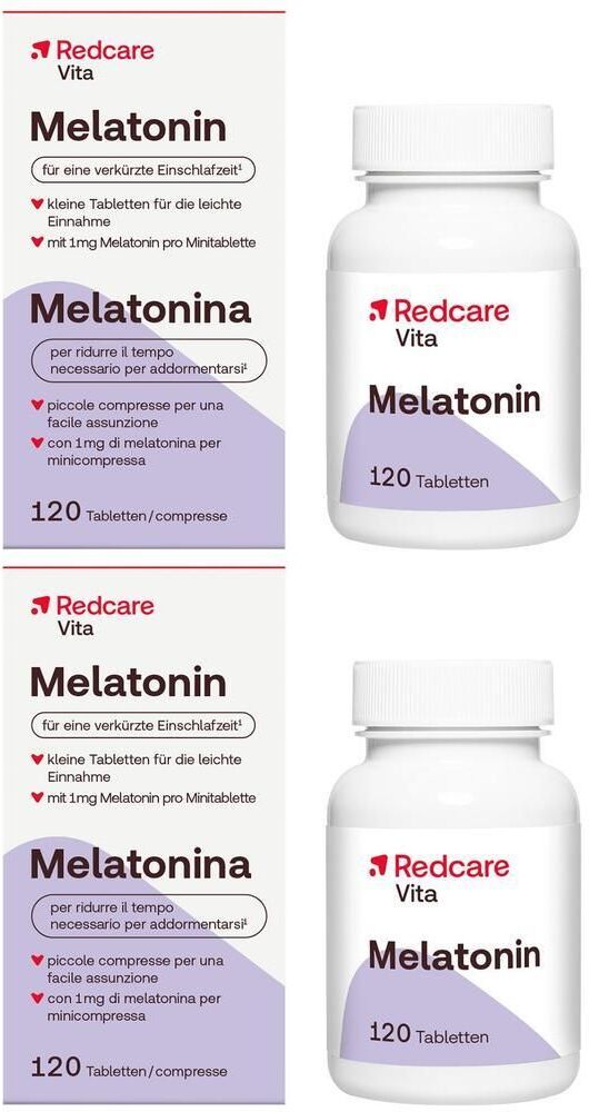 Redcare von Shop Apotheke Redcare Vita Melatonin x2 2x120 St Tabletten