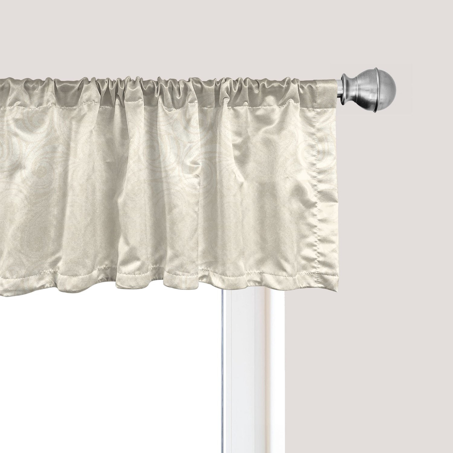 ABAKUHAUS Gordijnvalletje Victoriaanse Renaissance Stijl, Crème, 137 x 30 cm