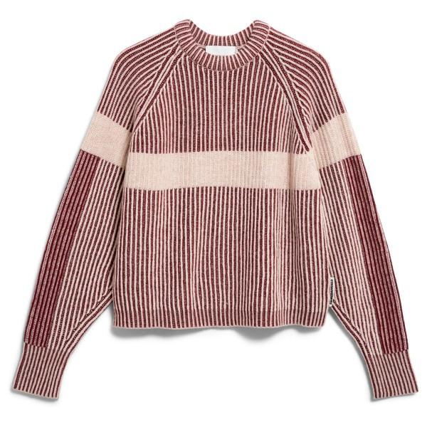ARMEDANGELS - Women's Rib Artwork Knit Sweater - Pullover Gr M braun/rosa