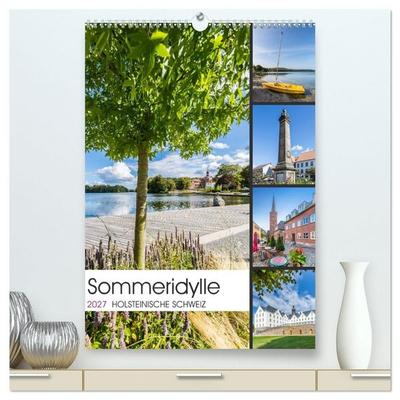 HOLSTEINISCHE SCHWEIZ Sommeridylle (hochwertiger Premium Wandkalender 2027 DIN A2 hoch), Kunstdruck in Hochglanz