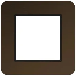 Hager WAD9100X06 Rahmen 1fach, C.8, dawn alu, gebürstetes Aluminium