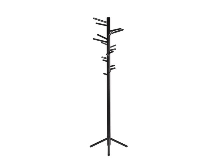 ARTEK portemanteau CLOTHES TREE 160 (Base noire, noir - Bois massif de bouleau)