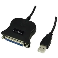 LogiLink UA0054A Paralleles Kabel Schwarz 1,8 m