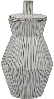 Sagebrook Home's Stoneware Vase Lidded Jar