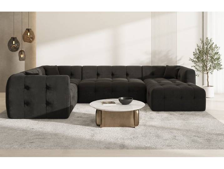 Couchlandschaft Sevilla U-Form in Stoff