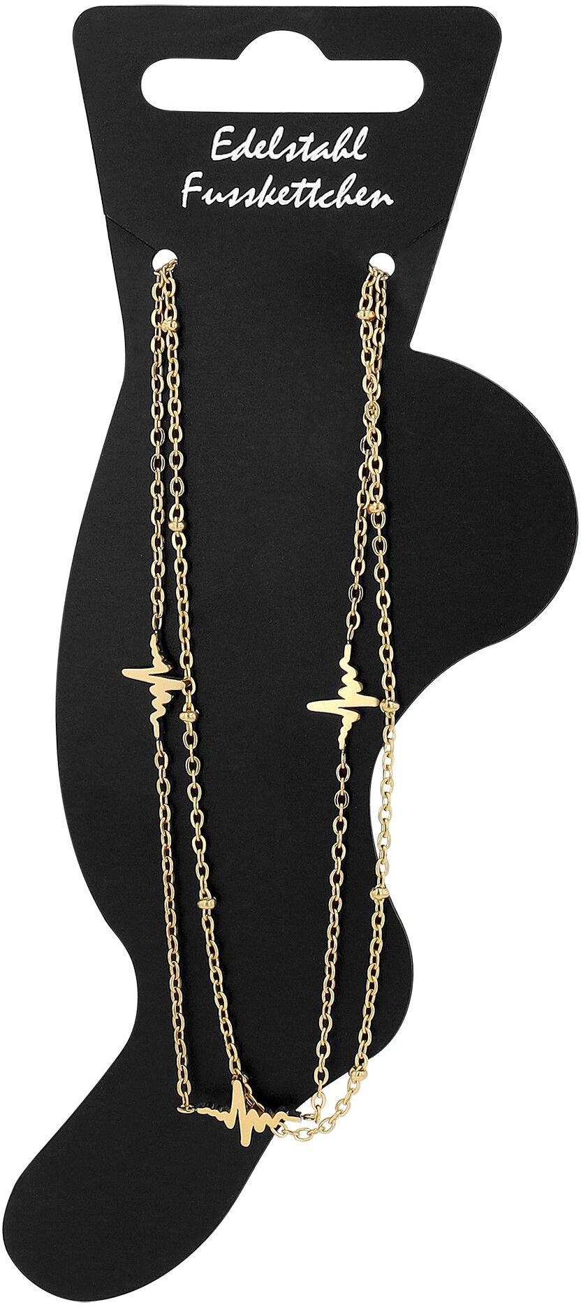 Armband ADELIA´S "Damen Armband ¿ Herz aus Edelstahl 24 cm" Gr. 24, gold, Armbänder, Damen, Edelstahl, Armband