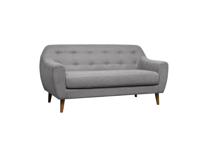 Canapé tissu 2 places gris clair