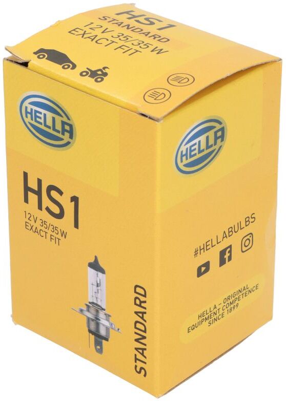 Hella Lampadina Halogen HS1 Standard 12V, 35W, 1 pezzo